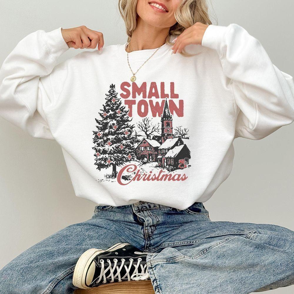 Retro Small Town Christmas 2 Vuitino Shirt